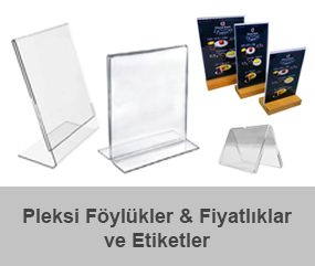 Pleksi Föylükler & Fiyatlıklar ve Etiketler