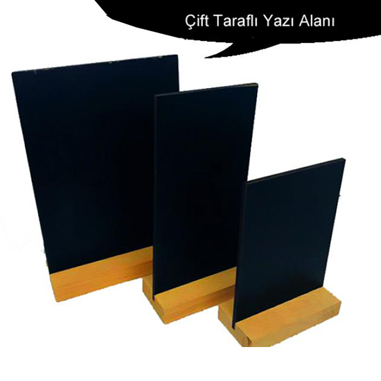 Ahşap Tabanlı Kara Tahta