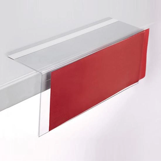 Bantlı Raf İlan Duyurucu PVC Shelftalker Yatay