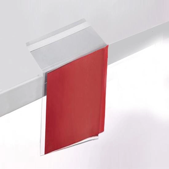 Bantlı Raf İlan Duyurucu PVC Shelftalker Dikey