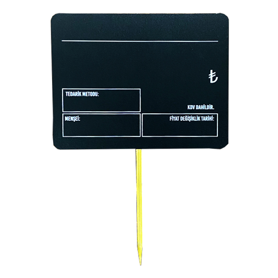 Kürdanlı Fiyatlık Ürün Künyelik