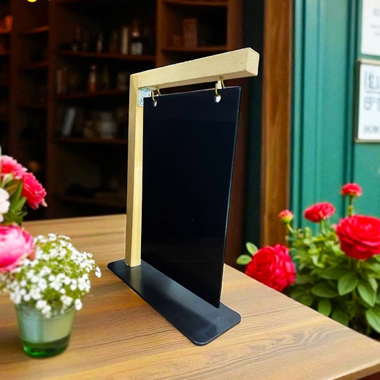 Metal Ayaklı Salıncak Siyah Pleksi