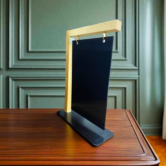 Metal Ayaklı Salıncak Siyah Pleksi