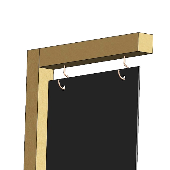 Metal Ayaklı Salıncak Siyah Pleksi