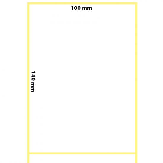 100x140 Termal Etiket | 100x140 Termal Etiket Rulosu Yapışkanlı  - etiketlezek.com