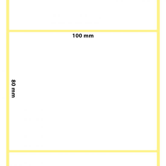 100x80 Termal Etiket | Termal Yapışkanlı Etiket 80x100 - etiketlezek.com