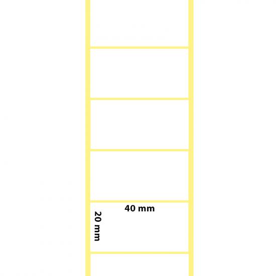 40x20 Termal Etiket | 40x20 Termal Yapışkanlı Rulo Etiket - etiketlezek.com