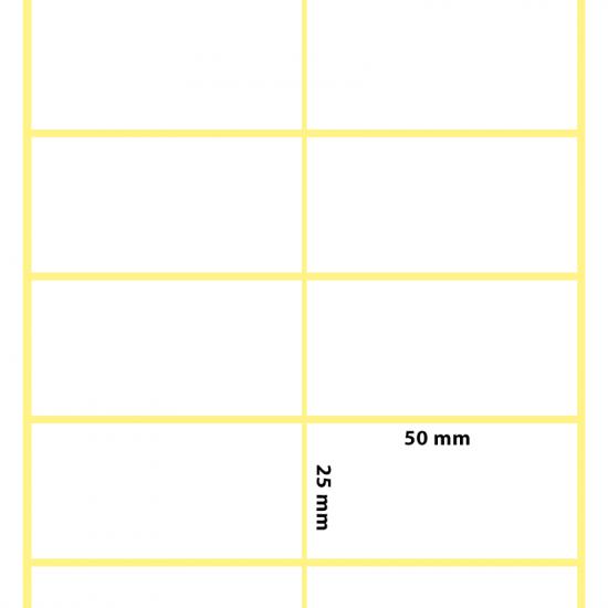 50x25 Sıralı İkili Termal Etiket | 50x25 Termal Rulo Etiket Yan Yana - etiketlezek.com