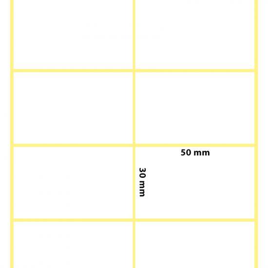 50x30 Sıralı İkili Termal Etiket | 50x30 Yan Yana Termal Rulo Etiket - etiketlezek.com