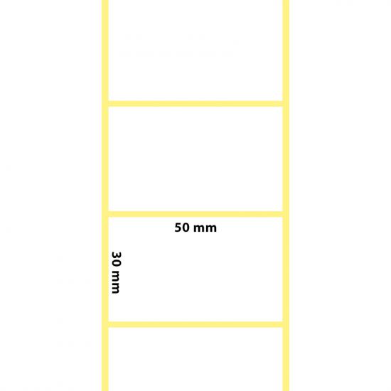 50x30 Termal Etiket | 50x30 Termal Etiket Rulosu Yapışkanlı - etiketlezek.com