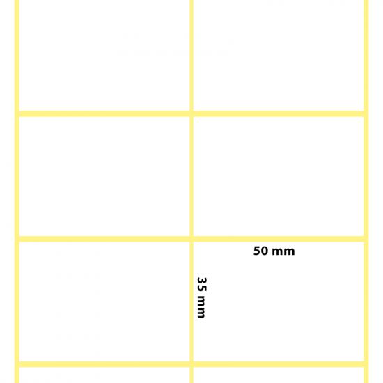 50x35 Sıralı İkili Termal Etiket | 50x35 Termal İkili Rulo Etiket - etiketlezek.com