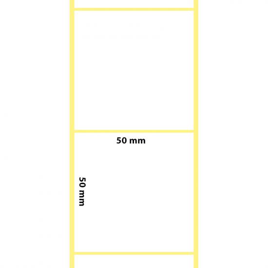 50x50 Termal Etiket | 50x50 Termal Rulo Etiket Beyaz - etiketlezek.com