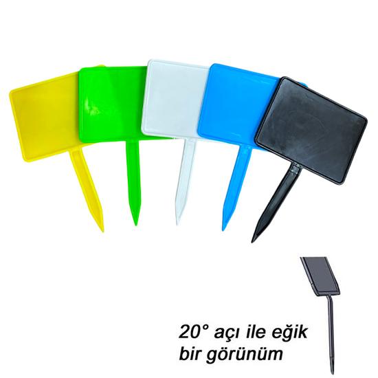 Açılı Saplamalı Etiket | Silinebilir Pazar Tabelası | Sera Etiketi - etiketlezek.com