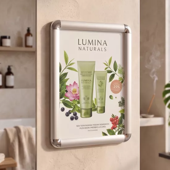 Alüminyum Çerçeve | Rondo Köşe Alüminyum Pano | A4 Pano - etiketlezek.com