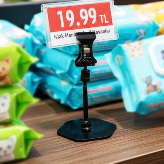 Ayaklı Mini Mandal 50 mm | Düz Zemin Kağıt Taşıyıcı Mandal - etiketlezek.com