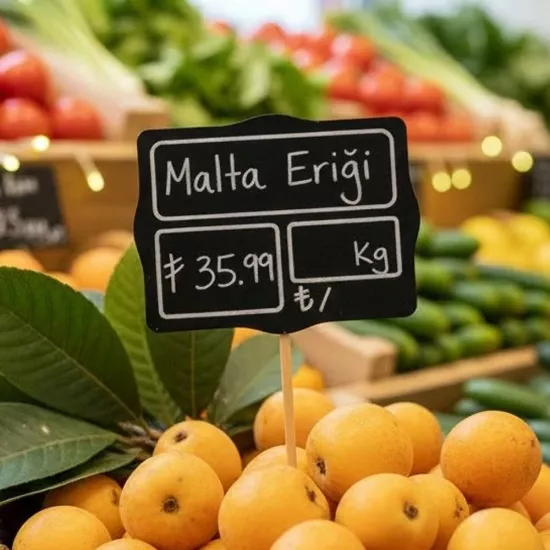 Kürdanlı Fiyatlık Küçük Kare | Ahşap Batırmalı Fiyat Etiketi - etiketlezek.com