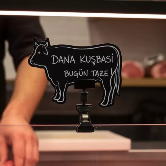 Mini Mandallı Fiyatlık Dana | Siyah Kasap Etiketleri - etiketlezek.com