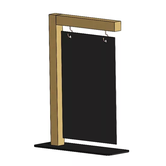 Metal Ayaklı Salınca Siyah Pleksi