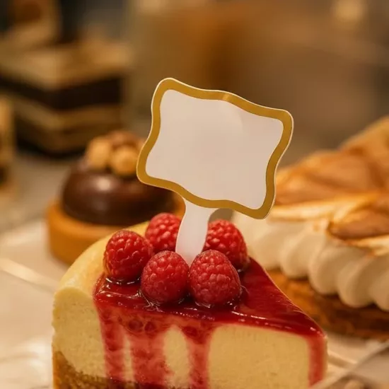 Mini Saplı Dalgalı Etiket