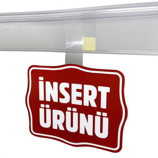 Sarkıtmalı İnsert Etiketi | Raf Önü İndirim Etiketi | Shelf Vobler - etiketlezek.com