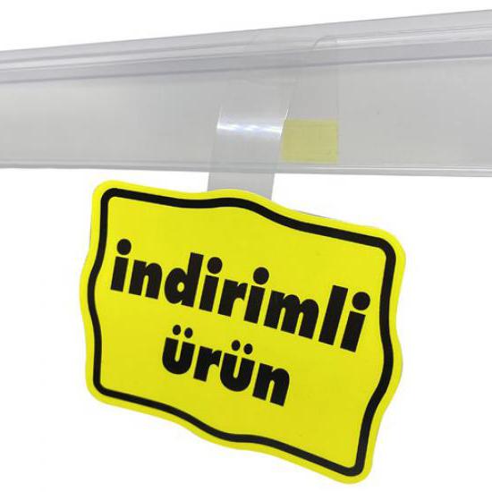 Sarkıtmalı İndirim Etiketi | Wobbler Etiket | PVC Wobbler - etiketlezek.com