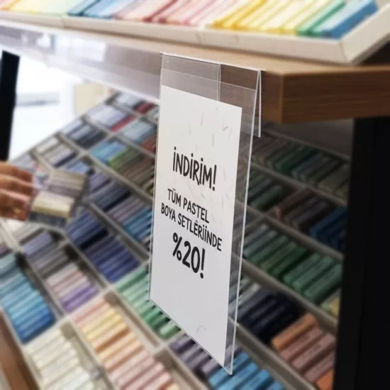 Raf İlan Duyurucu PVC Shelftalker