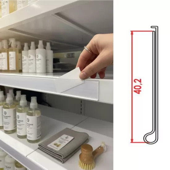 Yapışkanlı Raf Etiketi Profili | Yapışkanlı Raf Profili | Raf Profili - etiketlezek.com