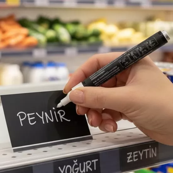 Zek Paint Marker | Sıvı Tebeşir Kalemi | Kara Tahta Kalemi - etiketlezek.com