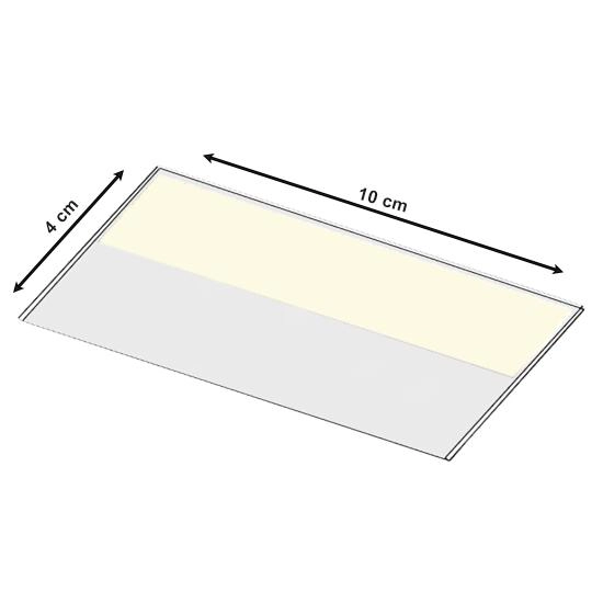 Şeffaf Yapışkanlı Etiketlik 10*4 (100 lü Paket)